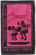 Load image into Gallery viewer, Hot Pink Squat Towel (Padded)