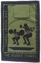 Load image into Gallery viewer, Army Green Squat Towel (Padded)