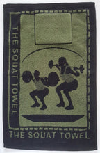 Load image into Gallery viewer, Army Green Squat Towel (Padded Plus)